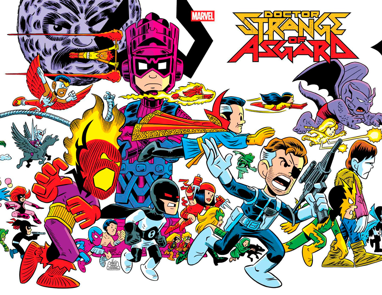 DOCTOR STRANGE OF ASGARD #2 CHRIS GIARRUSSO MARVEL UNIVERSE CONNECTING WRAP VARI ANT D [DOOM]  - Release Date:  04/09/2025