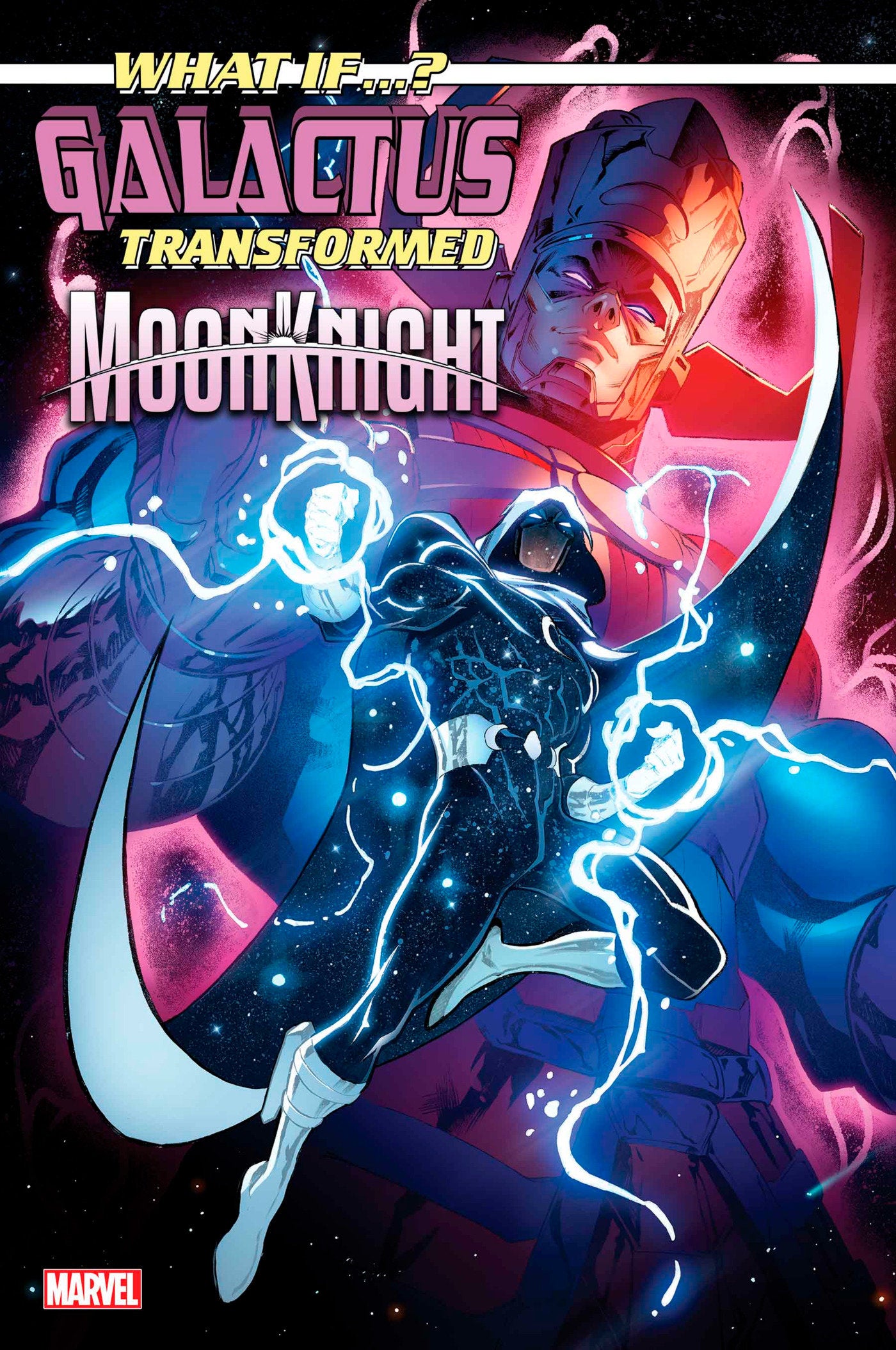 WHAT IF...? GALACTUS: GALACTUS TRANSFORMED MOON KNIGHT? #1 IBAN COELLO VARIANT  - Release Date:  1/15/25