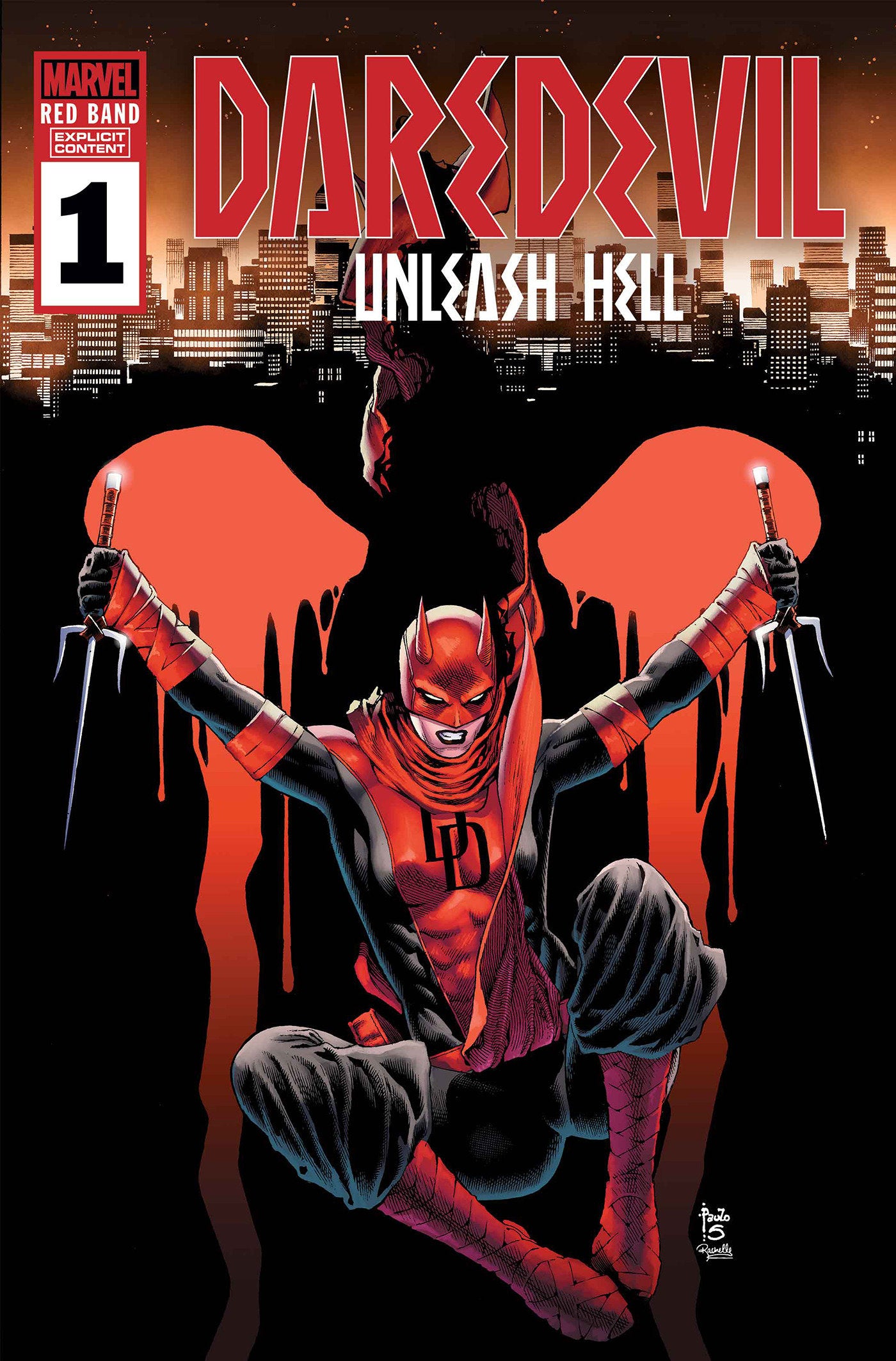 DAREDEVIL: UNLEASH HELL - RED BAND #1 [POLYBAGGED]  - Release Date:  1/8/25