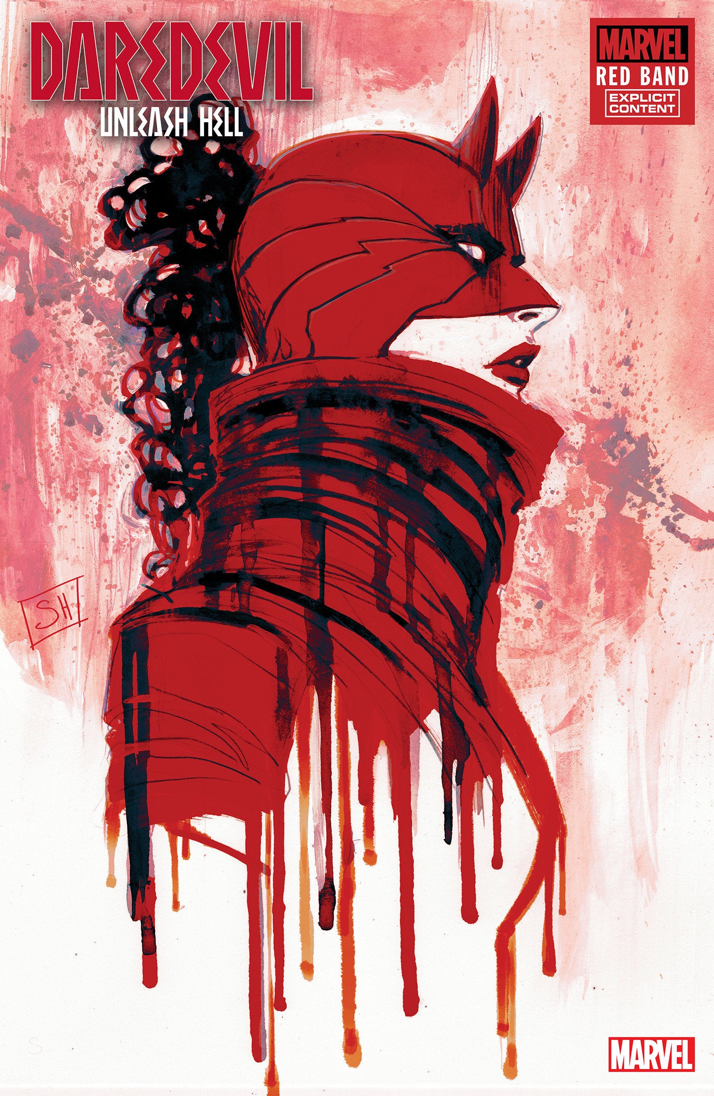 DAREDEVIL: UNLEASH HELL - RED BAND #1 STEPHANIE HANS VARIANT [POLYBAGGED]  - Release Date:  1/8/25