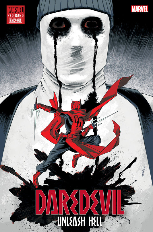 1:25 DAREDEVIL: UNLEASH HELL - RED BAND #2 DECLAN SHALVEY VARIANT [POLYBAGGED]  - Release Date:  2/19/25