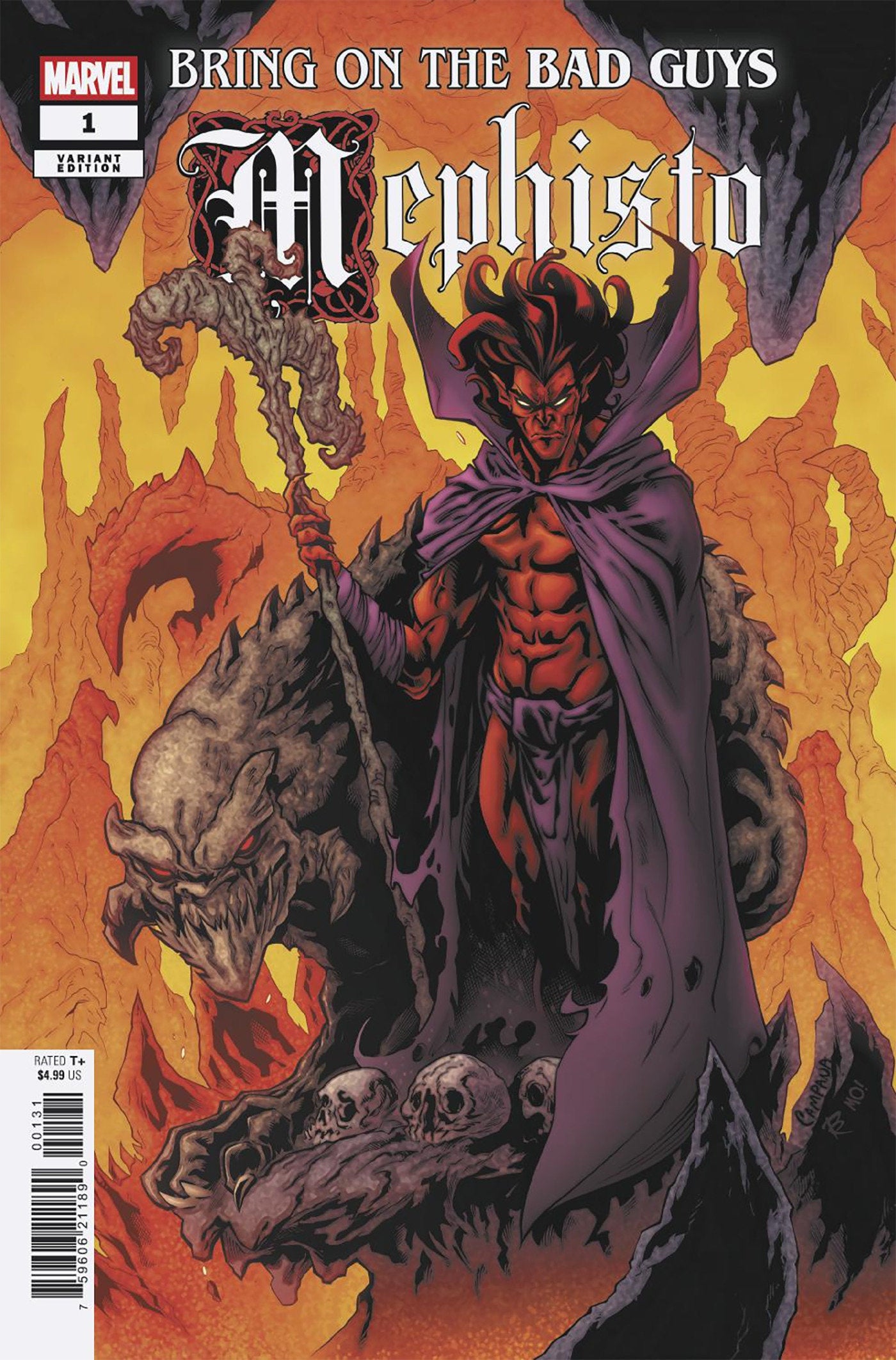 BRING ON THE BAD GUYS: MEPHISTO #1 CHRIS CAMPANA VARIANT - ISBN: 75960621189000131 - Release Date:  8/27/25