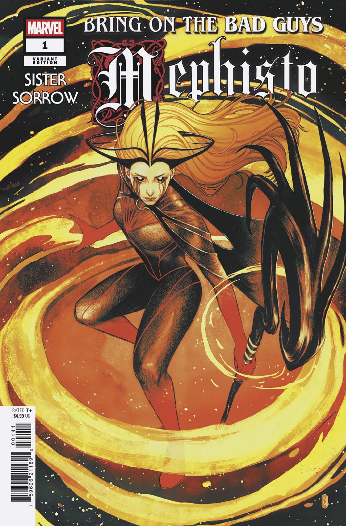 BRING ON THE BAD GUYS: MEPHISTO #1 NIMIT MALAVIA SISTER SORROW VARIANT - ISBN: 75960621189000141 - Release Date:  8/27/25