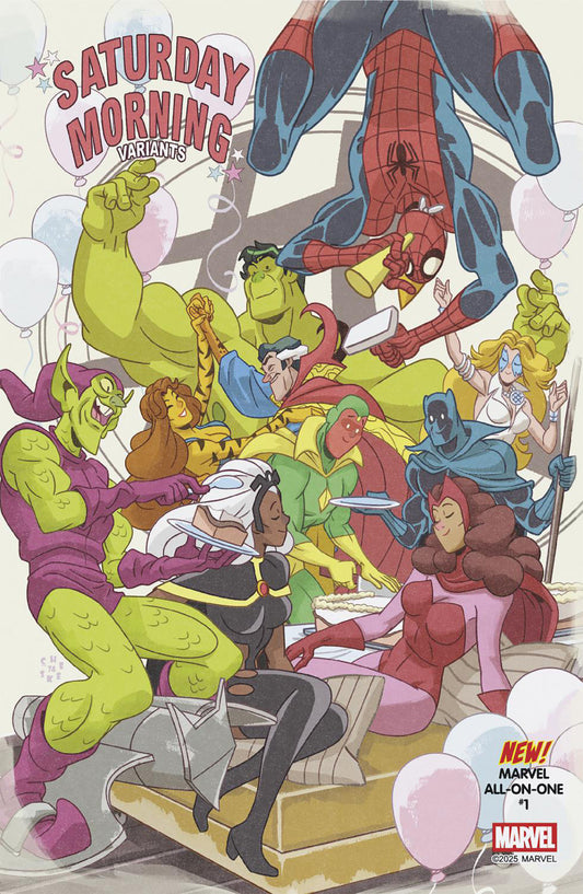 MARVEL ALL-ON-ONE #1 SEAN GALLOWAY SATURDAY MORNING VARIANT - ISBN: 75960621222400121 - Release Date:  8/20/25