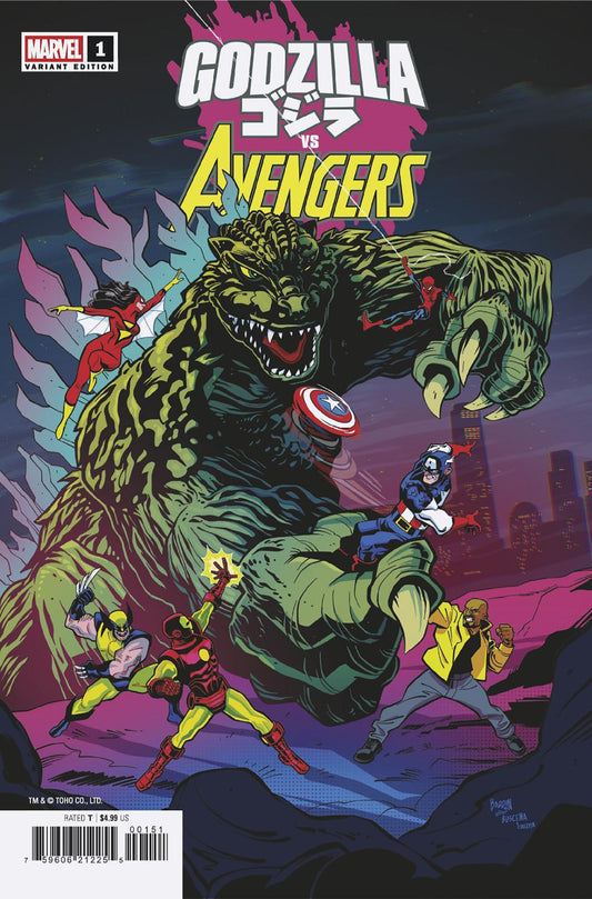 GODZILLA VS. AVENGERS #1 DAVE BARDIN VARIANT  - Release Date:  6/18/25