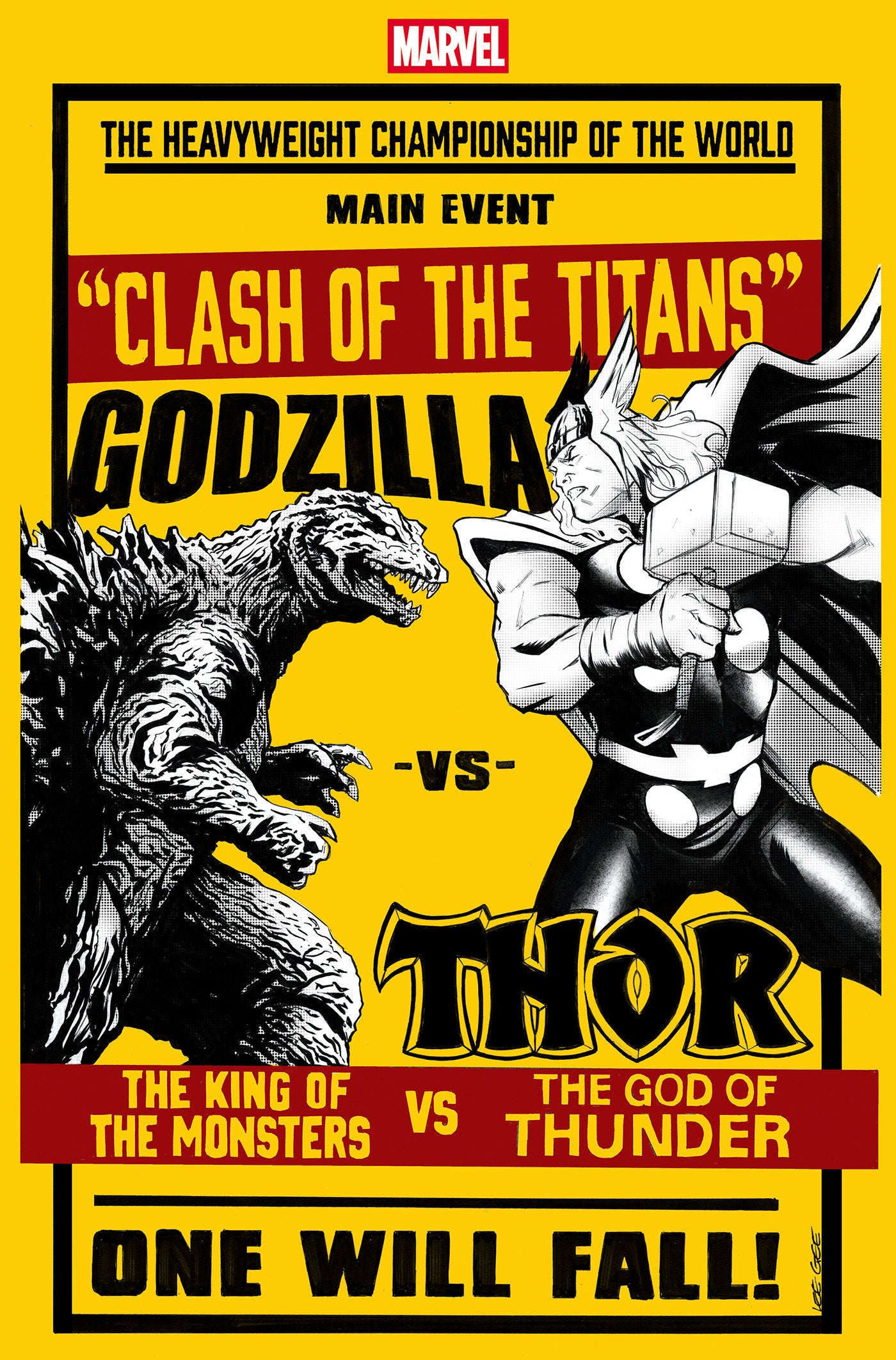GODZILLA VS. THOR #1 LEE GARBETT VERSUS VARIANT  - Release Date:  7/2/25