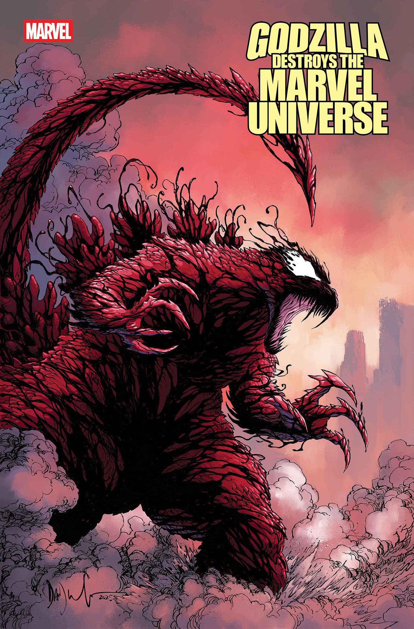 GODZILLA DESTROYS THE MARVEL UNIVERSE #5 DAVE WACHTER MARVELIZED CARNAGE-ZILLA VARIANT ISBN: 75960621228600541 - Release Date: 11/19/25