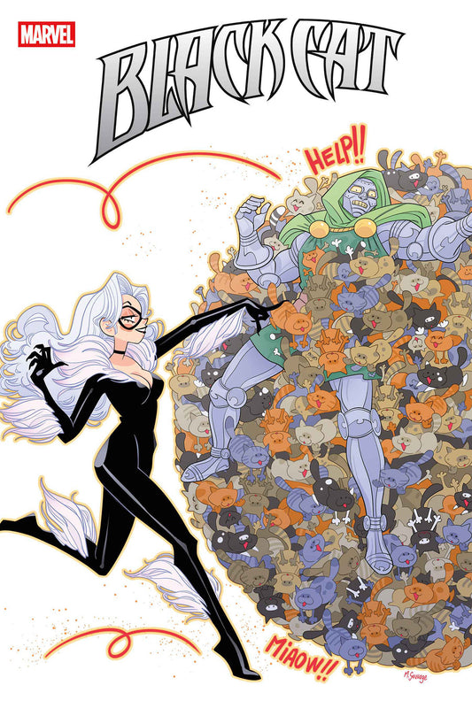 BLACK CAT #8 MARGUERITE SAUVAGE DOOM HOMAGE VARIANT ISBN: 75960621252100831 - FOC DATE: 02/09/2026  - Release Date: 03/11/2026