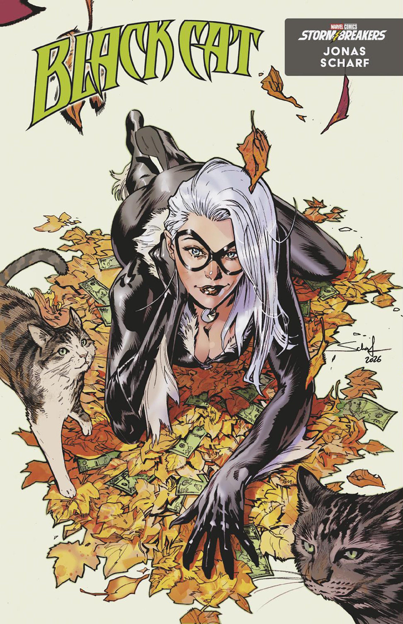 BLACK CAT #14 JONAS SCHARF FALL FANTASIES VARIANT [QIB] ISBN: 75960621252101421 - FOC DATE: 8/9/26  - Release Date: 9/9/26