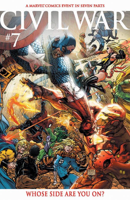CIVIL WAR #7 FACSIMILE EDITION MICHAEL TURNER FOIL VARIANT ISBN: 75960621268200721 - Release Date: 2/18/26