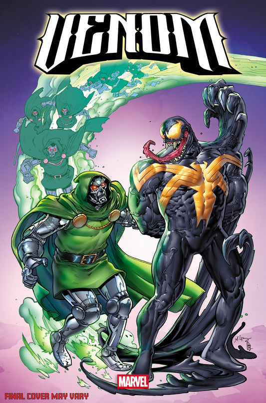 VENOM #255 ANDREI BRESSAN DOOM HOMAGE VARIANT [DS] ISBN: 75960621330625521 - FOC DATE: 02/09/2026  - Release Date: 03/11/2026