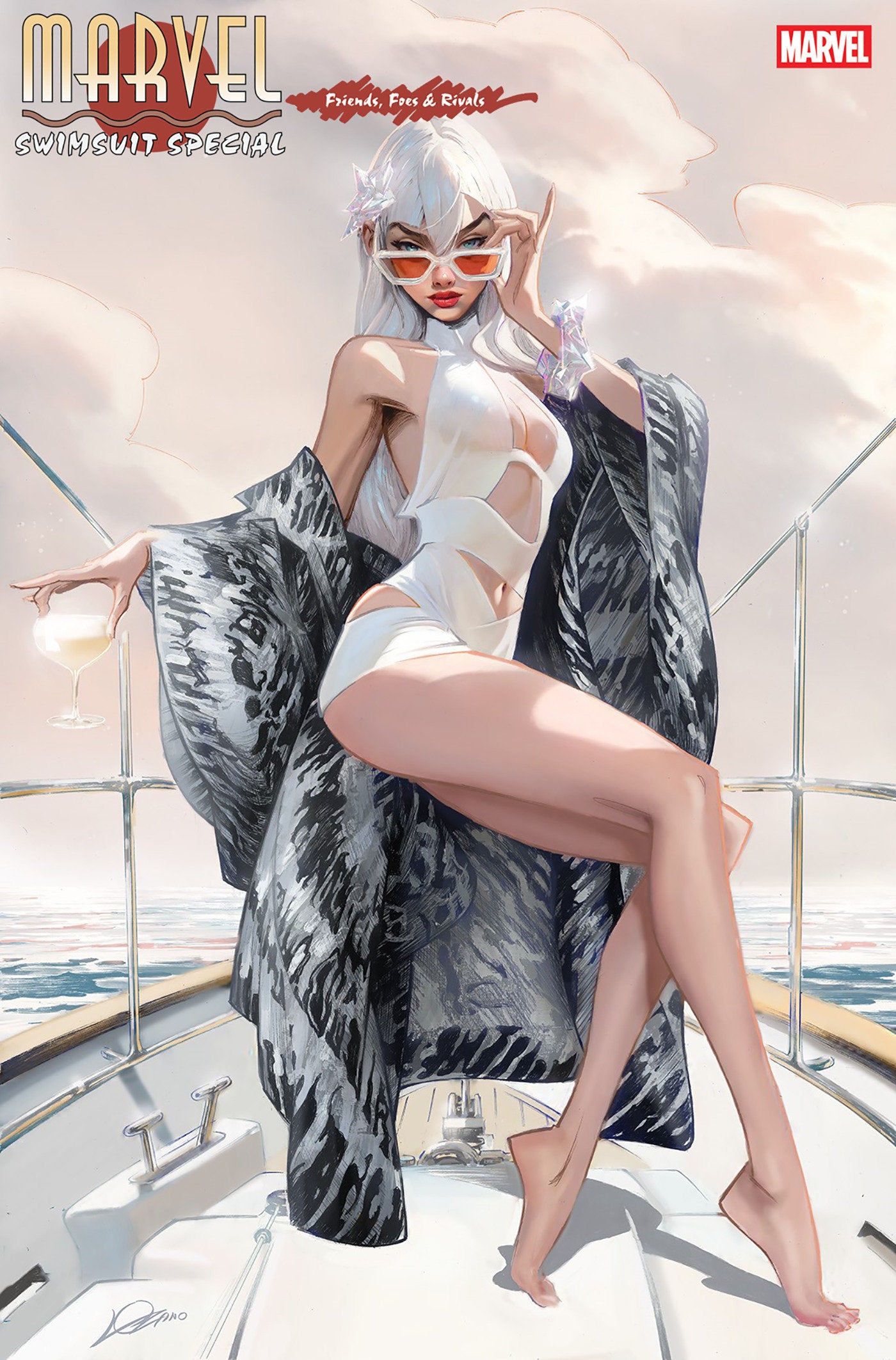 MARVEL SWIMSUIT SPECIAL: FRIENDS, FOES & RIVALS #1 ALEXANDER LOZANO 2ND PRINTING VARIANT - ISBN: 75960621338200112 - Release Date:  8/20/25