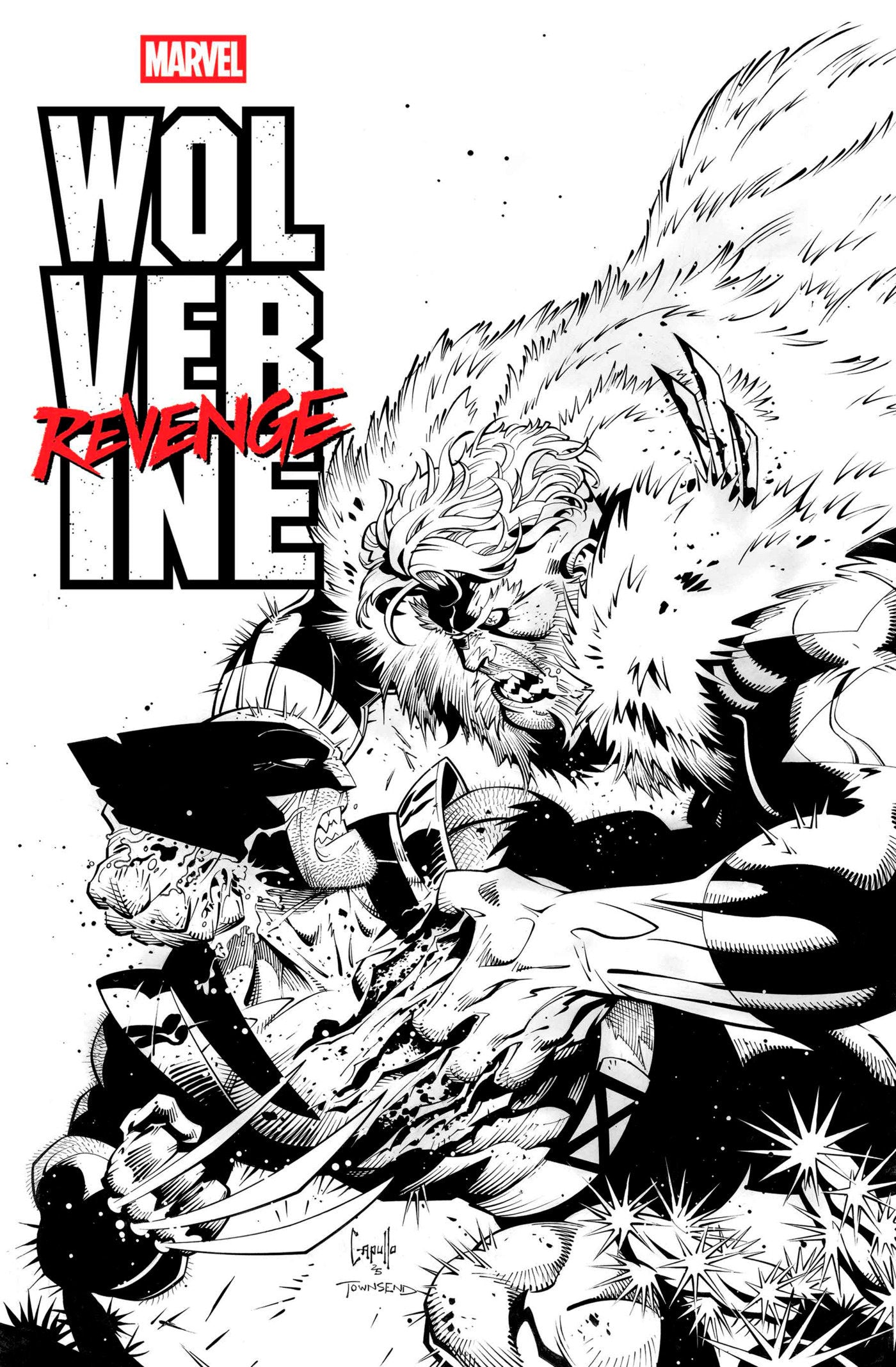 WOLVERINE: REVENGE - RED BAND: RAW - BLACK & WHITE EDITION #2 [POLYBAGGED] - ISBN: 75960621342900211 - Release Date:  8/13/25