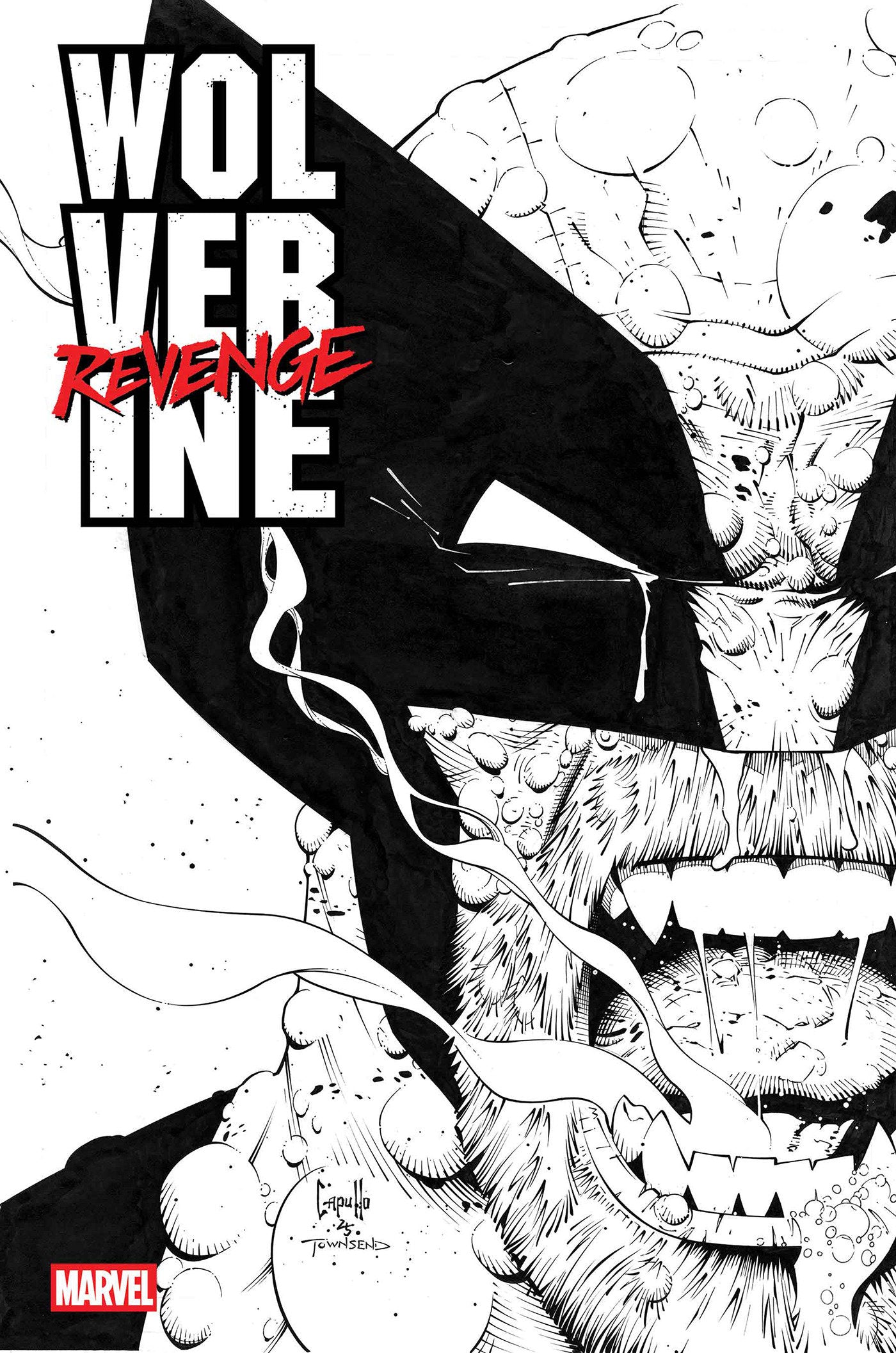 WOLVERINE: REVENGE - RED BAND: RAW - BLACK & WHITE EDITION #4 [POLYBAGGED] ISBN: 75960621342900411 - Release Date: 10/15/25