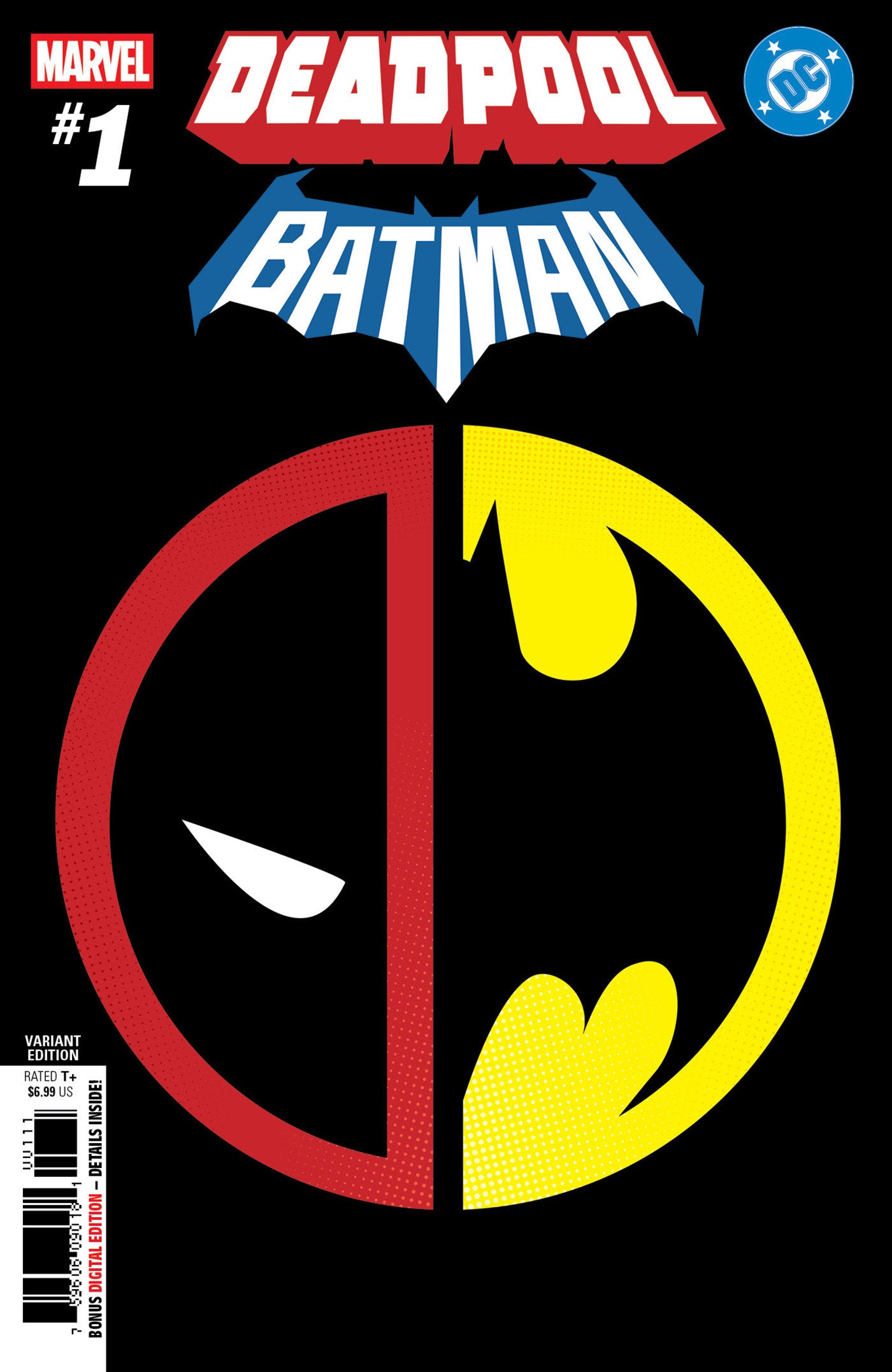 MARVEL/DC: DEADPOOL/BATMAN #1 INSIGNIA MASHUP VARIANT - 9/17/25 - Release Date:  9/17/25