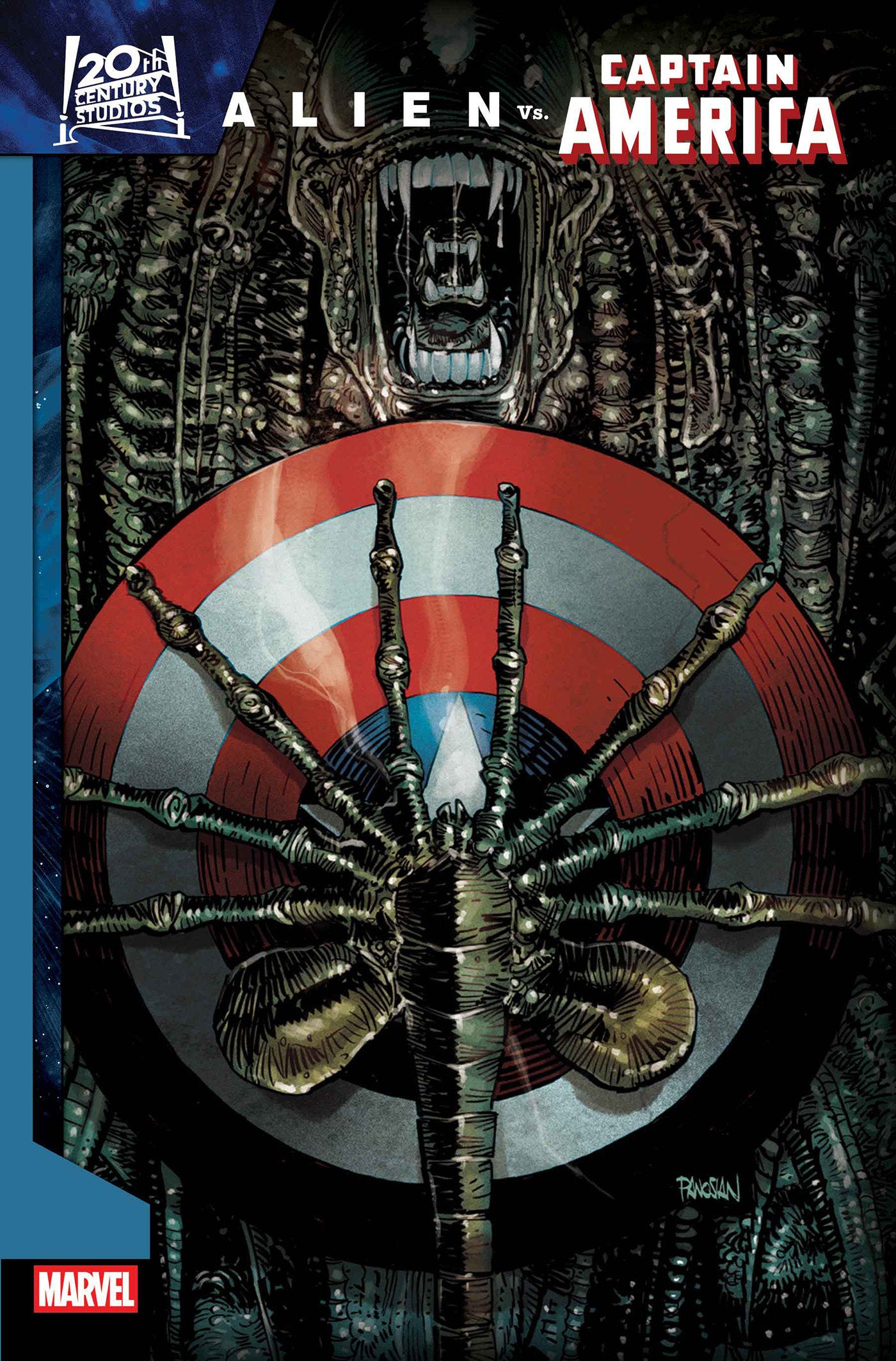 ALIEN VS. CAPTAIN AMERICA #1 DAN PANOSIAN FOIL VARIANT ISBN: 75960621352800121 - Release Date: 11/5/25