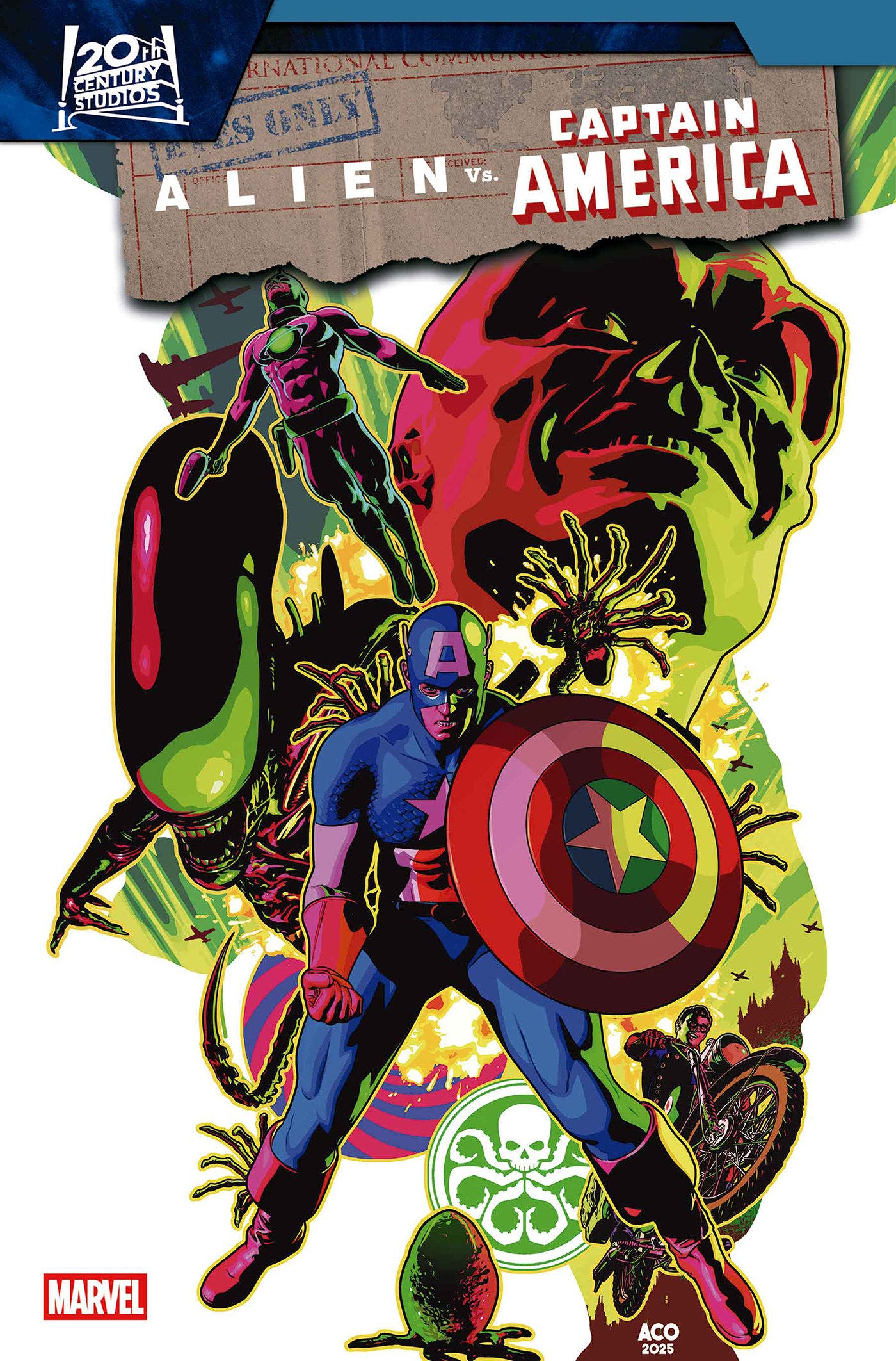 ALIEN VS. CAPTAIN AMERICA #3 ACO VARIANT ISBN: 75960621352800321 - Release Date: 1/21/26