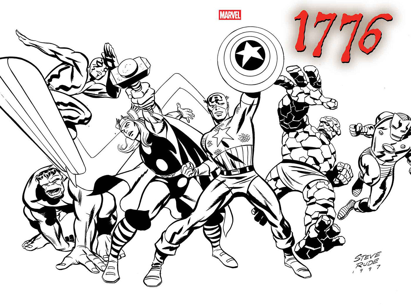 1776 #1 STEVE RUDE WRAPAROUND VARIANT ISBN: 75960621353500161 - Release Date: 11/12/25