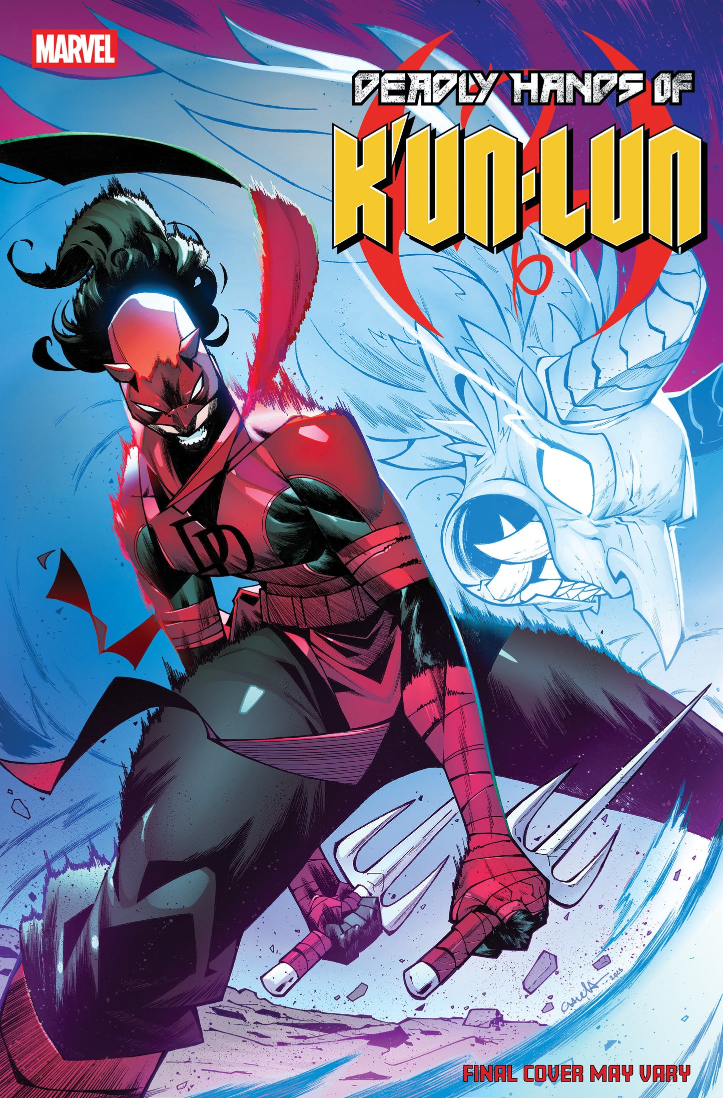 DEADLY HANDS OF K'UN-LUN #2 LEO CHIOLA DAREDEVIL VARIANT ISBN: 75960621359700221 - FOC DATE: 2/23/26  - Release Date: 3/25/26