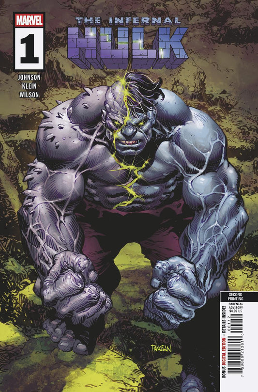 INFERNAL HULK #1 DAN PANOSIAN 2ND PRINTING VARIANT ISBN: 75960621361000112 - Release Date: 1/21/26