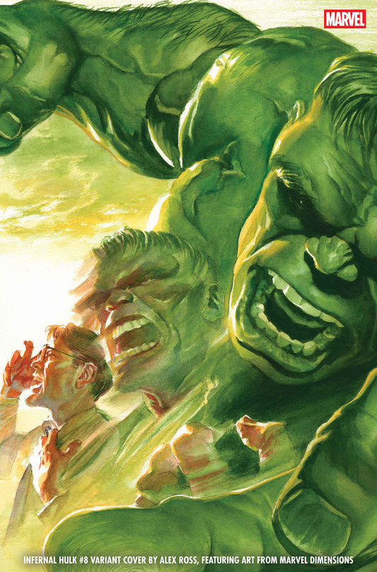 INFERNAL HULK #8 ALEX ROSS MARVEL DIMENSIONS VARIANT ISBN: 75960621361000821 - FOC DATE: 5/24/26  - Release Date: 6/24/26