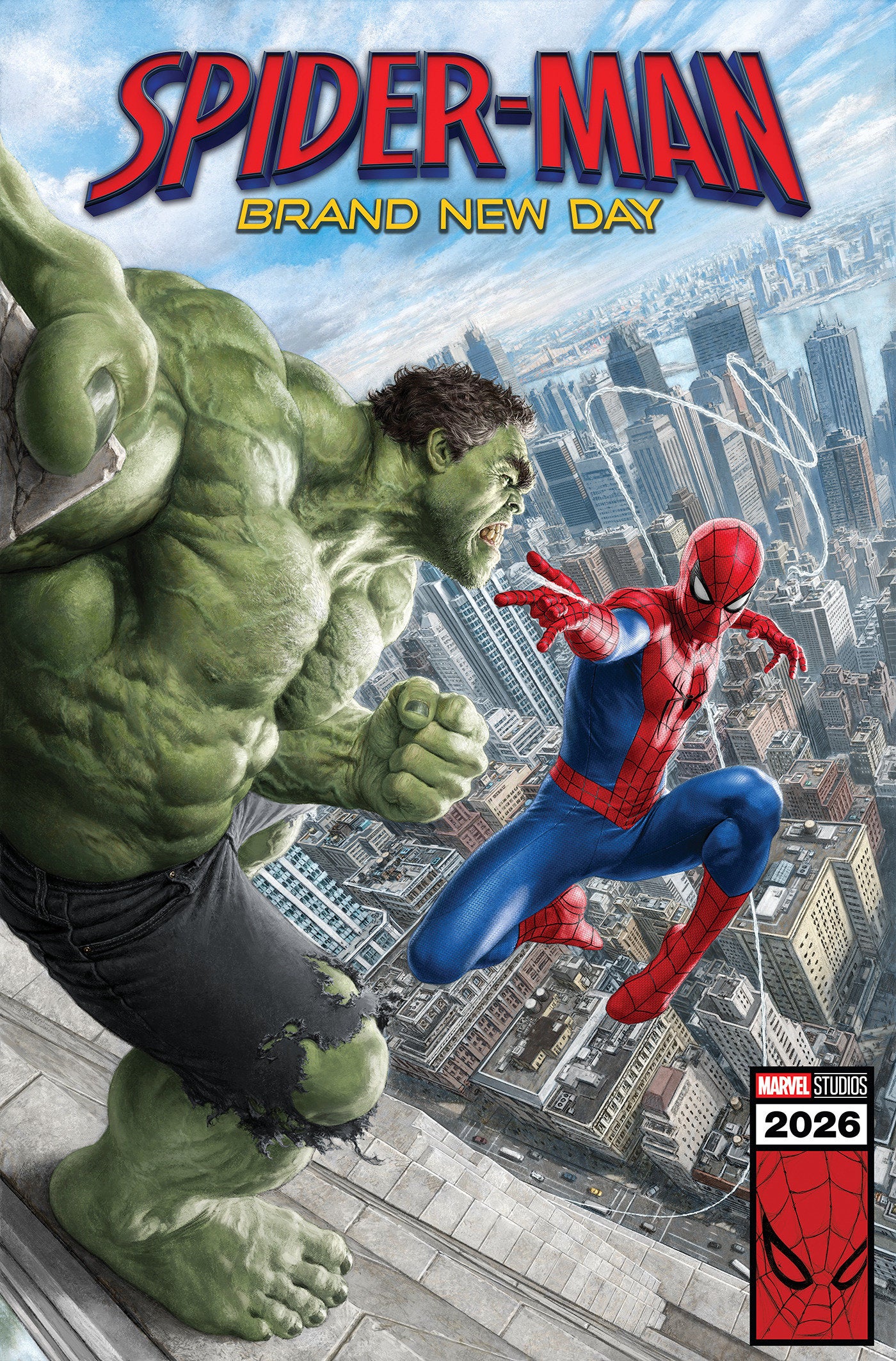 INFERNAL HULK #10 MAURO CASCIOLI SPIDER-MAN: BRAND NEW DAY MARVEL STUDIOS VARIANT ISBN: 75960621361001061 - FOC DATE: 7/12/26  - Release Date: 8/12/26