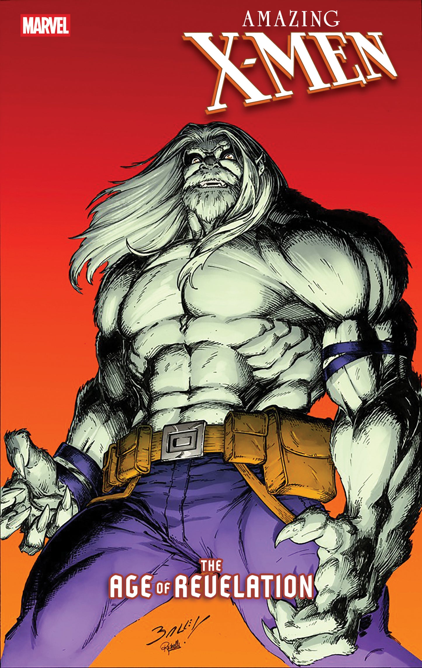 AMAZING X-MEN #1 MARK BAGLEY BEAST VARIANT [AOR] ISBN: 75960621365800121 - Release Date: 10/8/25