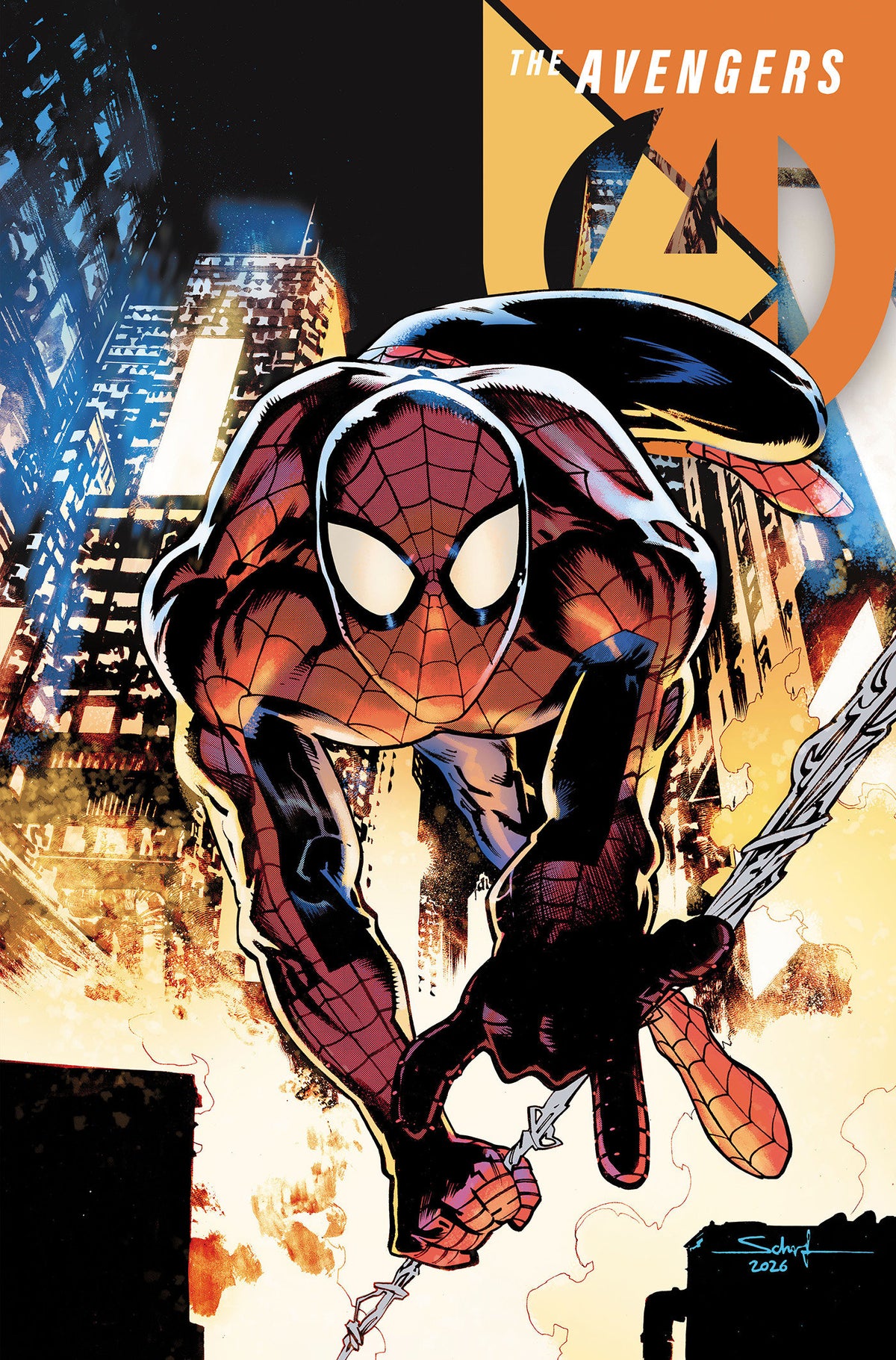 AVENGERS #2 JONAS SCHARF VARIANT ISBN: 75960621380100231 - FOC DATE: 11/8/26  - Release Date: 12/16/26