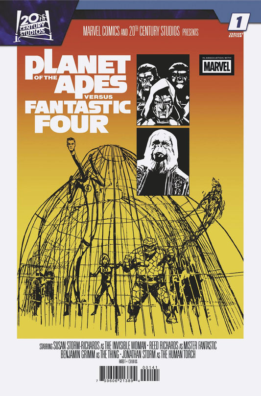 PLANET OF THE APES VS. FANTASTIC FOUR #1 PHIL NOTO MOVIE HOMAGE VARIANT ISBN: 75960621389400141 - Release Date: 2/4/26