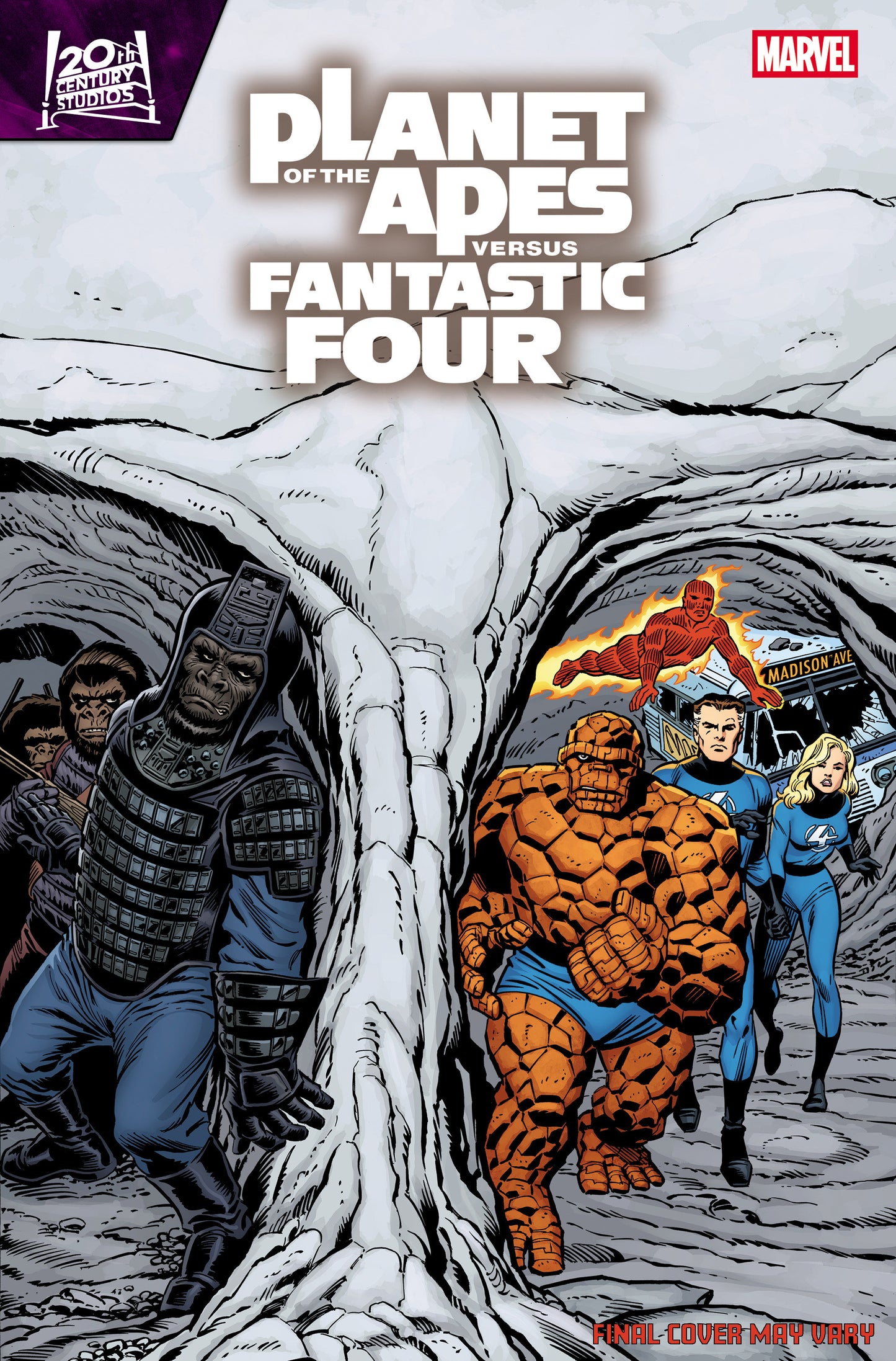 PLANET OF THE APES VS. FANTASTIC FOUR #2 RON FRENZ HOMAGE VARIANT ISBN: 75960621389400221 - FOC DATE: 02/09/2026  - Release Date: 03/11/2026