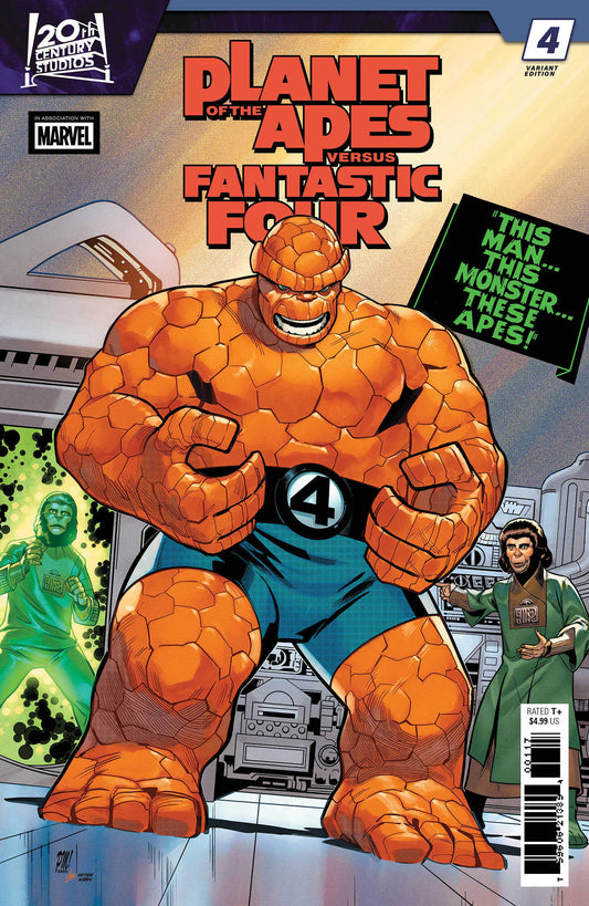 PLANET OF THE APES VS. FANTASTIC FOUR #4 PACO MEDINA HOMAGE VARIANT ISBN: 75960621389400421 - FOC DATE: 4/26/26  - Release Date: 5/27/26