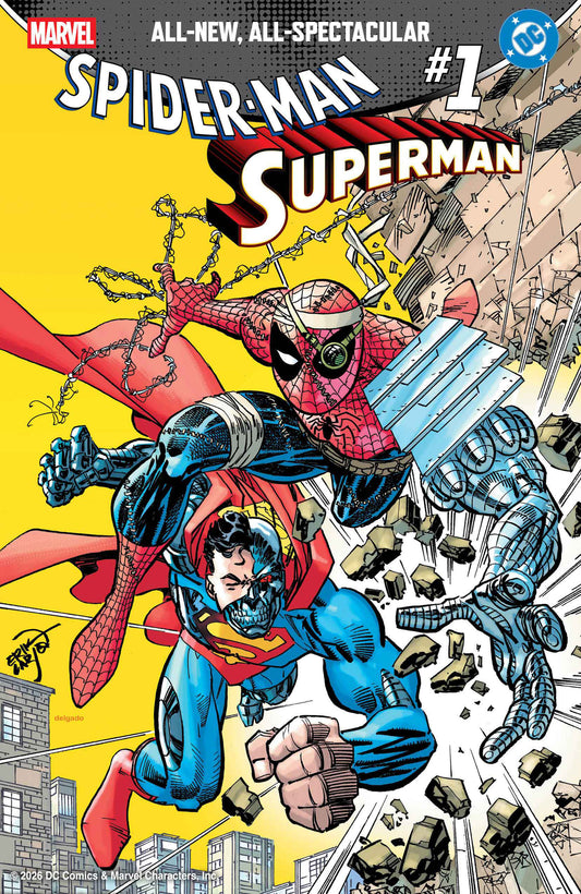 MARVEL/DC: SPIDER-MAN/SUPERMAN #1 ERIK LARSEN VARIANT ISBN: 75960621395500119 - FOC DATE: 3/8/26  - Release Date: 4/22/26