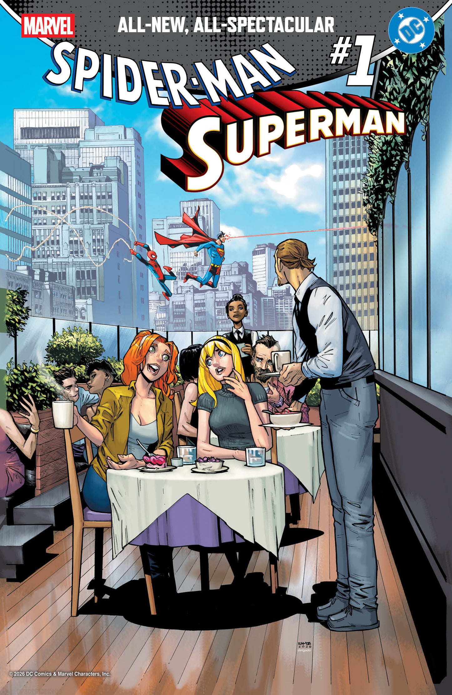 MARVEL/DC: SPIDER-MAN/SUPERMAN #1 HUMBERTO RAMOS VARIANT ISBN: 75960621395500125 - FOC DATE: 3/8/26  - Release Date: 4/22/26