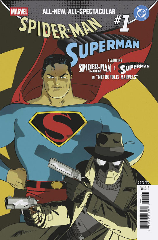MARVEL/DC: SPIDER-MAN/SUPERMAN #1 MARCOS MARTIN VARIANT ISBN: 75960621395500127 - FOC DATE: 3/8/26  - Release Date: 4/22/26
