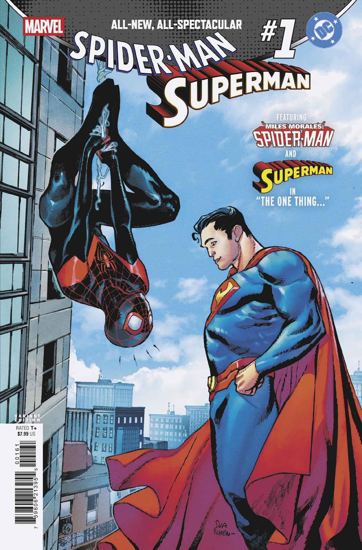 MARVEL/DC: SPIDER-MAN/SUPERMAN #1 SARA PICHELLI VARIANT ISBN: 75960621395500161 - FOC DATE: 3/8/26  - Release Date: 4/22/26