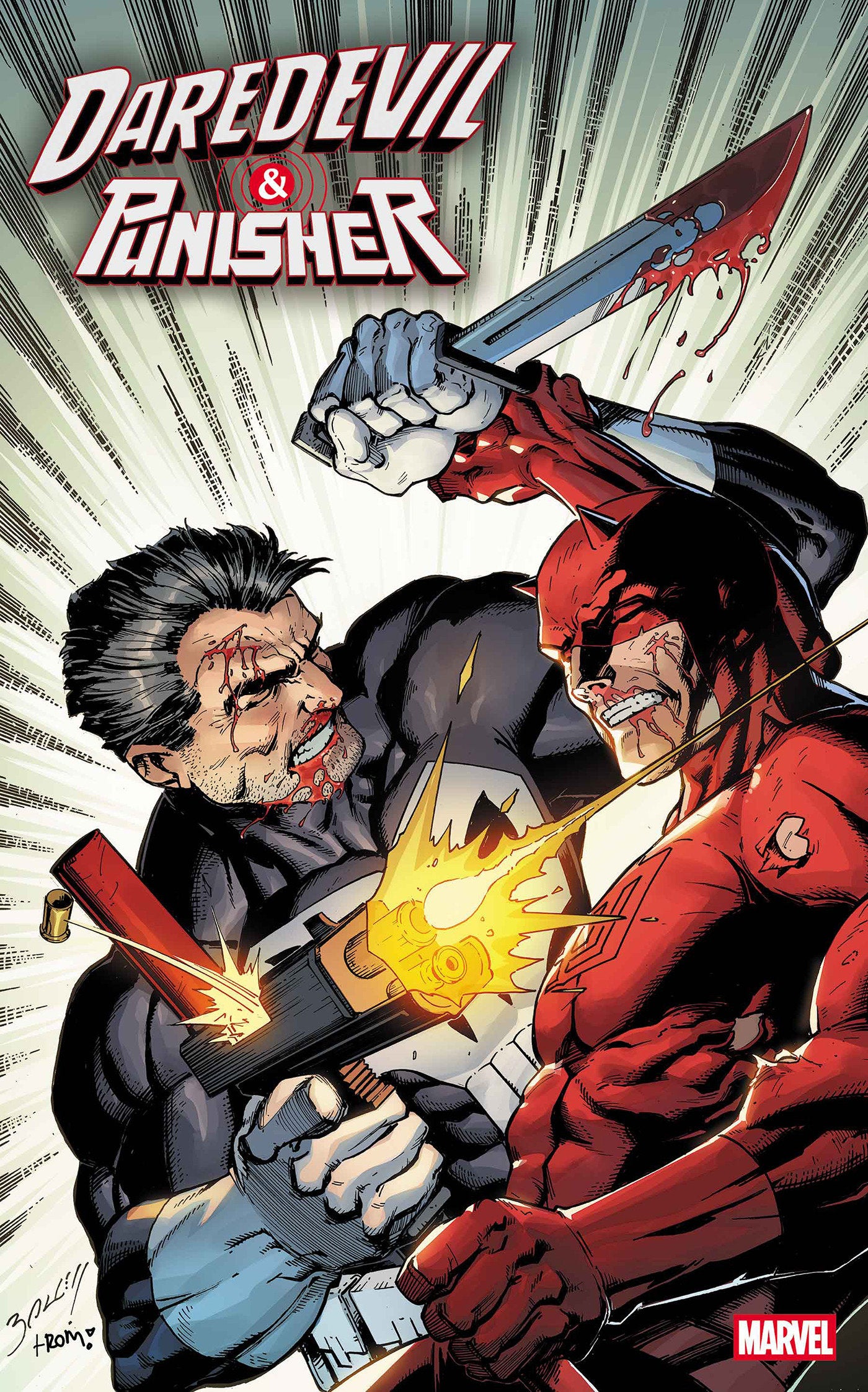 DAREDEVIL/PUNISHER: THE DEVIL'S TRIGGER #2 MARK BAGLEY VARIANT ISBN: 75960621442600241 - Release Date: 12/17/25