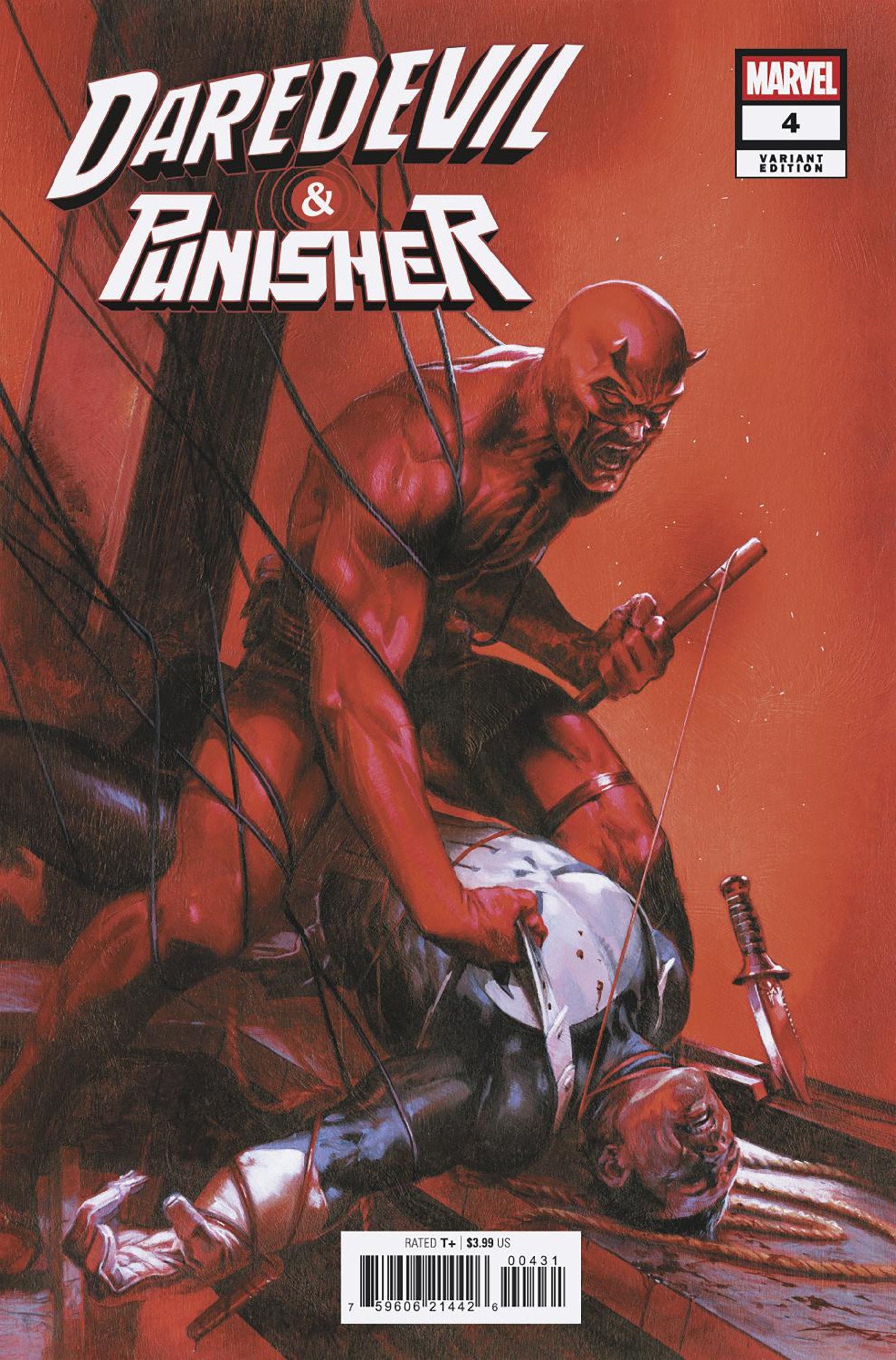 DAREDEVIL/PUNISHER: THE DEVIL'S TRIGGER #4 GABRIELE DELL'OTTO VARIANT ISBN: 75960621442600431 - Release Date: 2/18/26