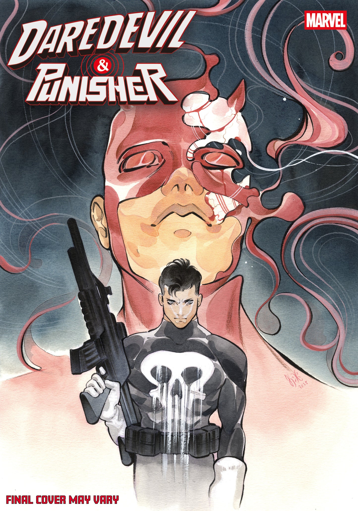 DAREDEVIL/PUNISHER: THE DEVIL'S TRIGGER #5 PEACH MOMOKO VARIANT ISBN: 75960621442600521 - Release Date: 3/4/26