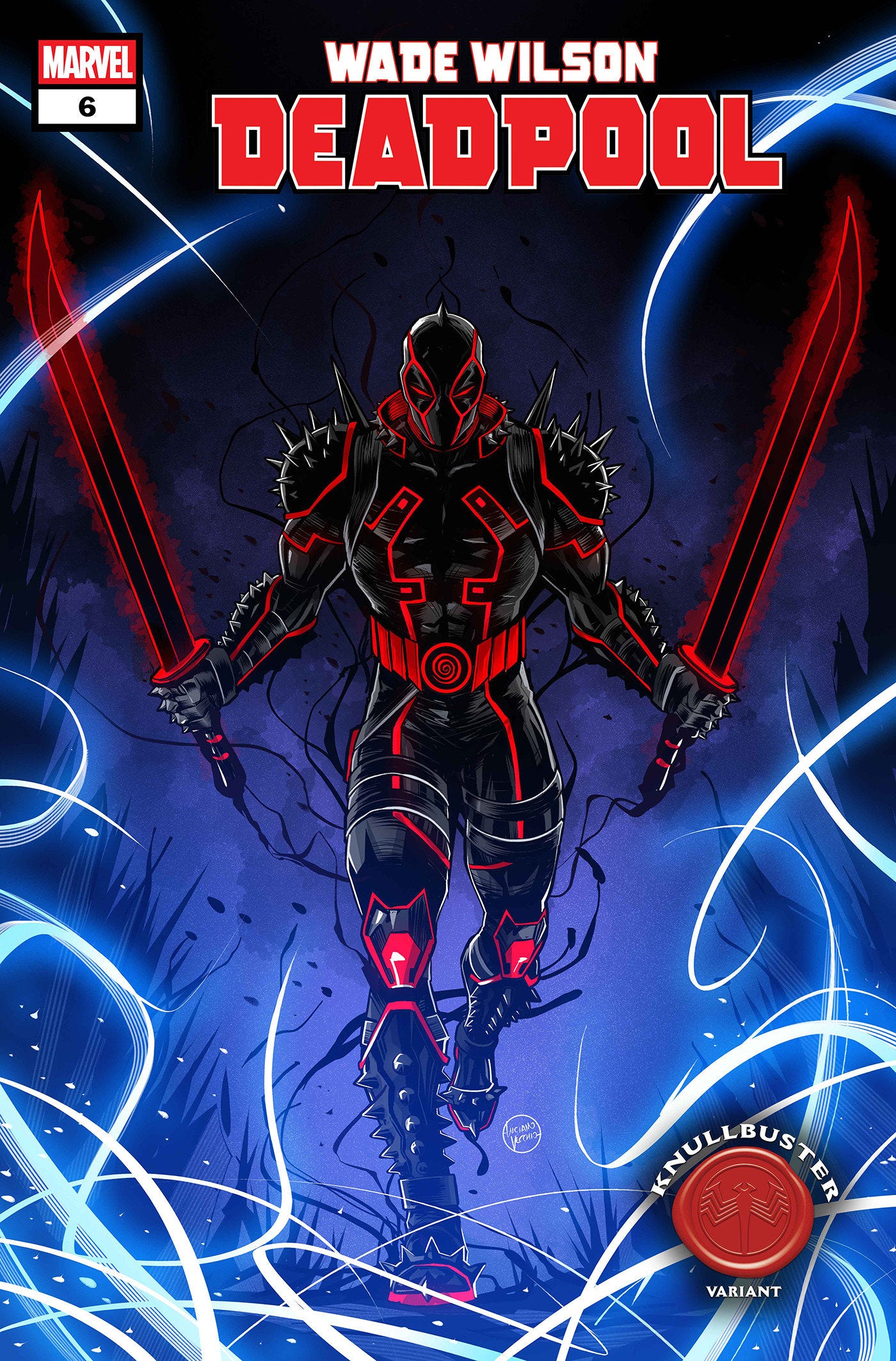 WADE WILSON: DEADPOOL #6 LUCIANO VECCHIO KNULLBUSTER VARIANT ISBN: 75960621448800621 - FOC DATE: 5/31/26  - Release Date: 7/1/26