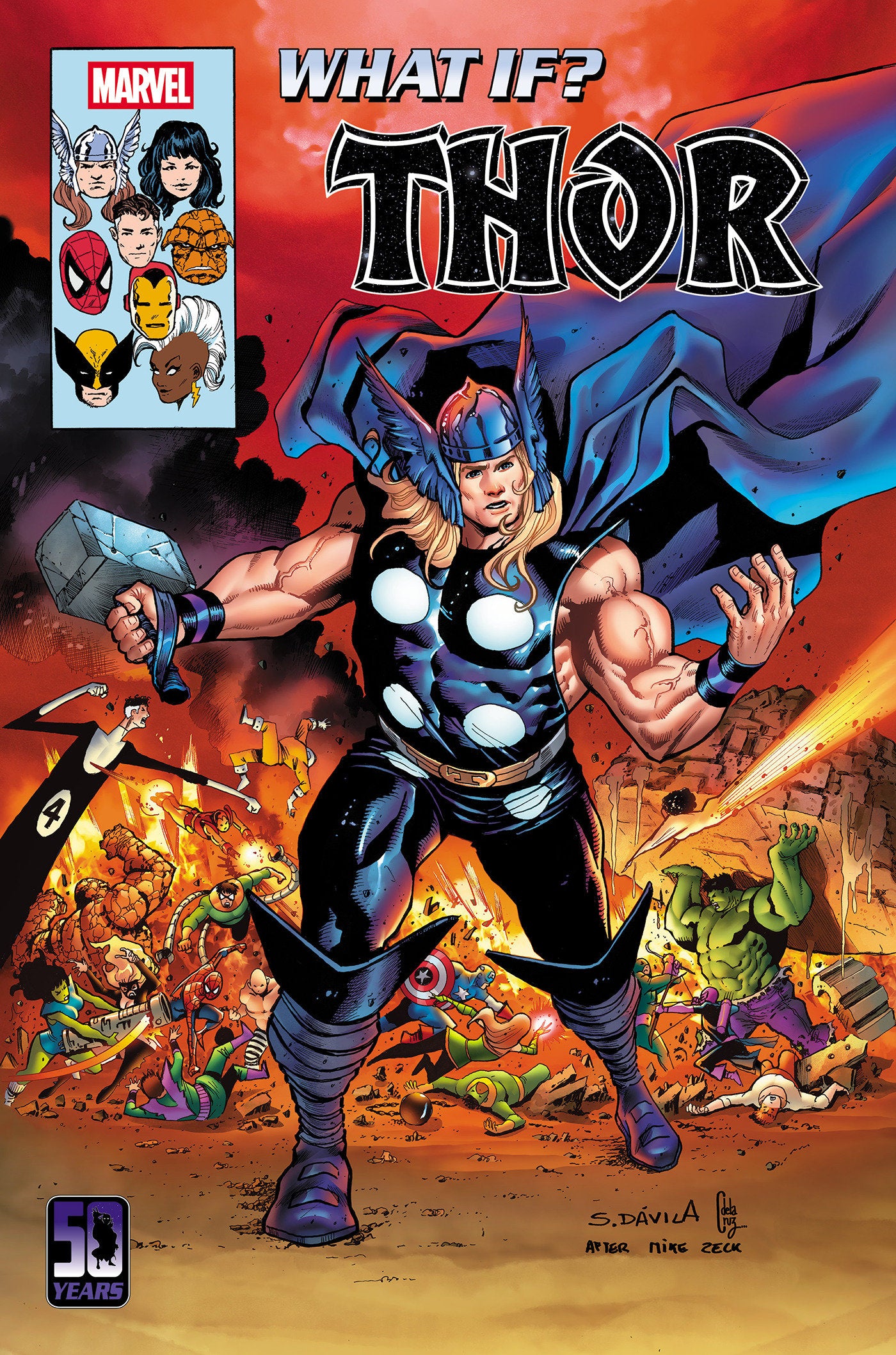 WHAT IF...? THOR #1 SERGIO DAVILA HOMAGE VARIANT ISBN: 75960621465500121 - FOC DATE: 5/17/26  - Release Date: 6/17/26