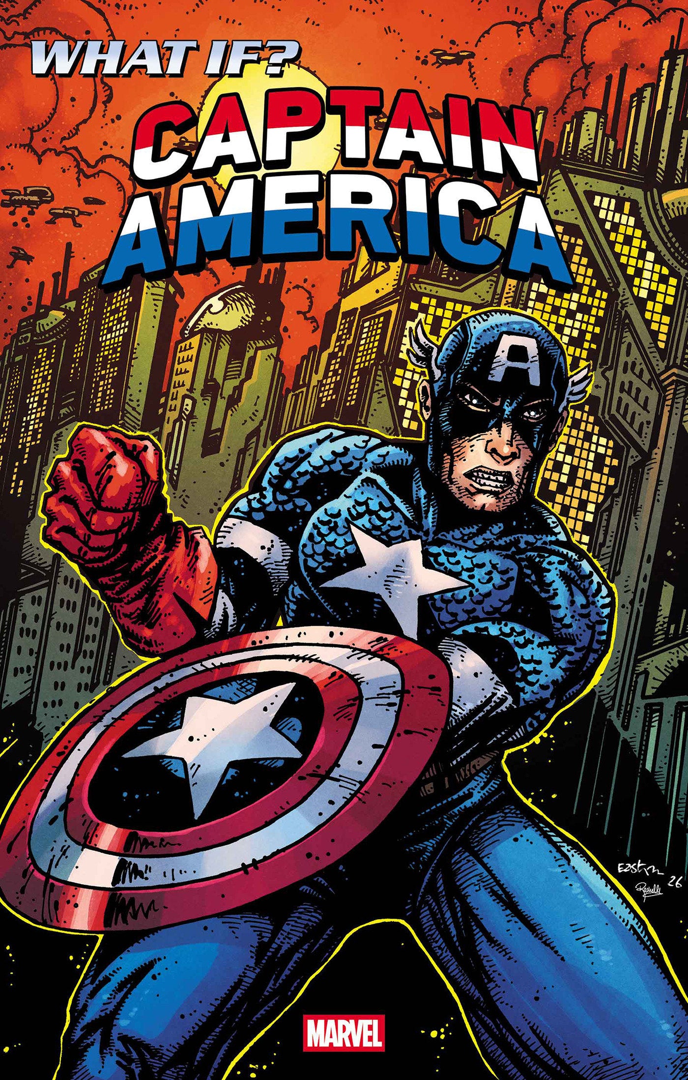 WHAT IF...? CAPTAIN AMERICA #1 KEVIN EASTMAN VARIANT ISBN: 75960621469300131 - FOC DATE: 7/5/26  - Release Date: 8/5/26