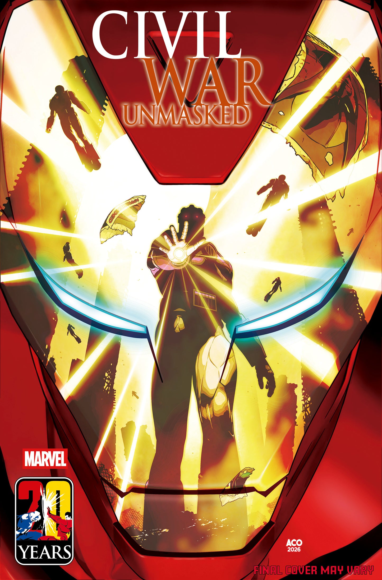 CIVIL WAR: UNMASKED #1 ACO FOIL VARIANT ISBN: 75960621471600131 - FOC DATE: 3/22/26  - Release Date: 5/6/26