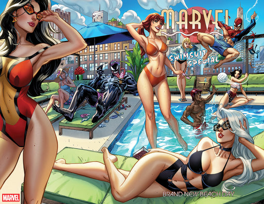 MARVEL SWIMSUIT SPECIAL: BRAND NEW BEACH DAY #1 WRAPAROUND COVER ISBN: 75960621474700111 - FOC DATE: 5/17/26  - Release Date: 7/1/26