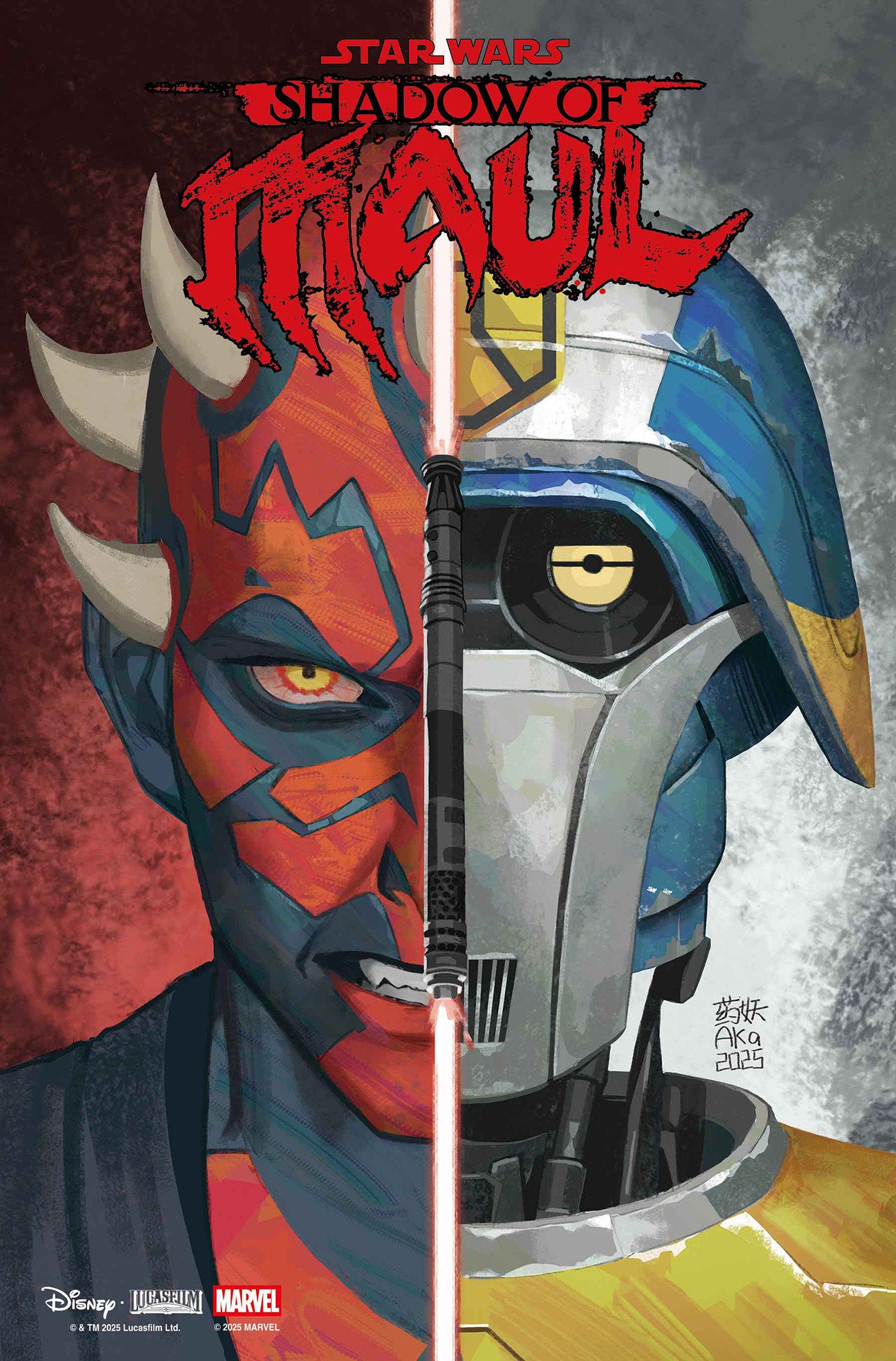 STAR WARS: SHADOW OF MAUL #2 AKA HEADSHOT VIRGIN VARIANT ISBN: 75960621479200221 - FOC DATE: 3/8/26  - Release Date: 4/8/26