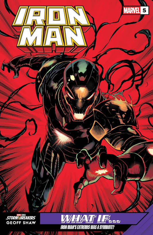 IRON MAN #5 GEOFF SHAW WHAT IF...? VARIANT ISBN: 75960621491400541 - FOC DATE: 4/12/26  - Release Date: 5/13/26