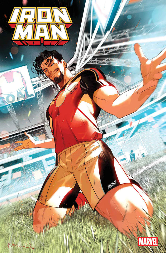 IRON MAN #6 SIMONE DI MEO MARVEL SOCCER VARIANT ISBN: 75960621491400651 - FOC DATE: 4/19/26  - Release Date: 6/3/26