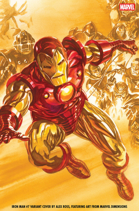 IRON MAN #7 ALEX ROSS MARVEL DIMENSIONS VARIANT ISBN: 75960621491400751 - FOC DATE: 5/31/26  - Release Date: 7/1/26