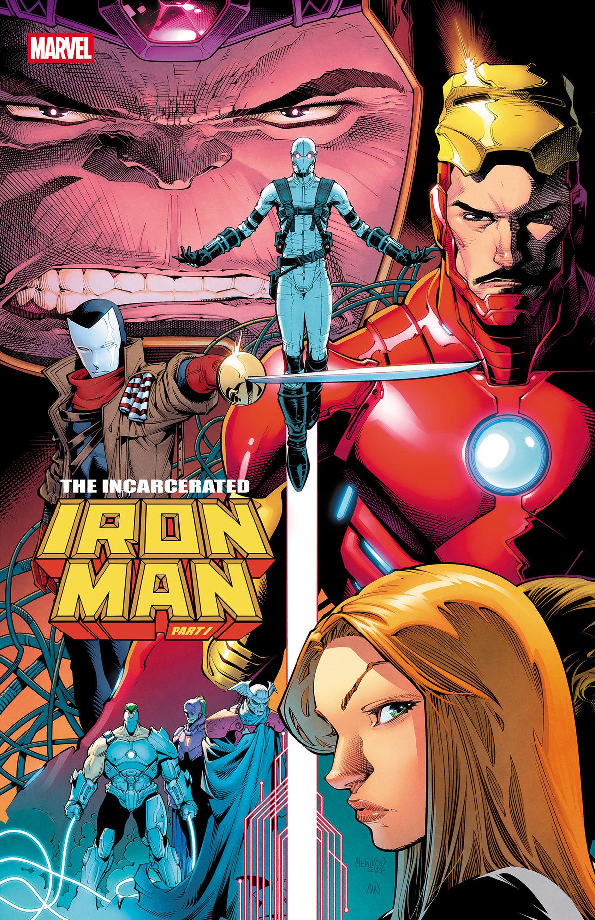 IRON MAN #12 COVER B GLEB MELNIKOV CONNECTING VARIANT ISBN: 75960621491401221 - FOC DATE: 10/25/26  - Release Date: 12/2/26