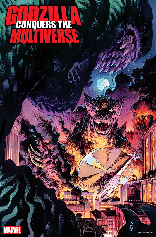 GODZILLA CONQUERS THE MULTIVERSE #1 NIC KLEIN HEISEI GODZILLA VARIANT ISBN: 75960621495200131 - FOC DATE: 6/7/26  - Release Date: 7/22/26