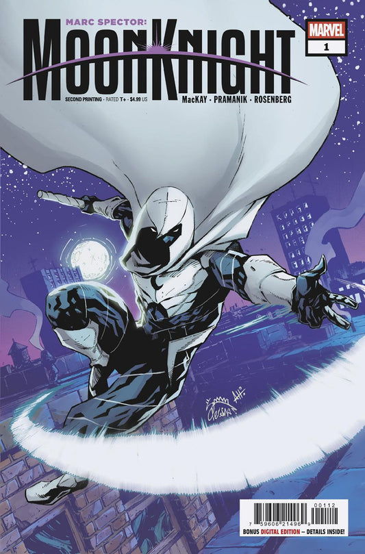 MARC SPECTOR: MOON KNIGHT #1 RYAN STEGMAN 2ND PRINTING VARIANT ISBN: 75960621496900112 - FOC DATE: 2/23/26  - Release Date: 3/25/26